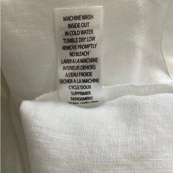 Frank & Eileen Daphne Sleeveless Dress In White Washed Linen Maxi Size XS - Picture 14 of 15